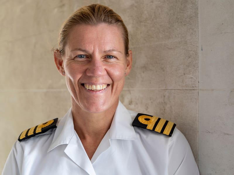 Commander Sam Kinsey-Briggs MBE MA